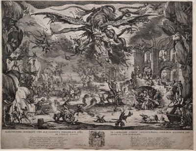 Druhá verze The Temptation of Saint Anthony, 1635. od Jacques Callot