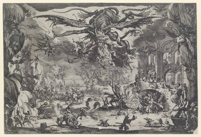 Pokušení svatého Antonína (La tentation de St. Antoine) od Jacques Callot