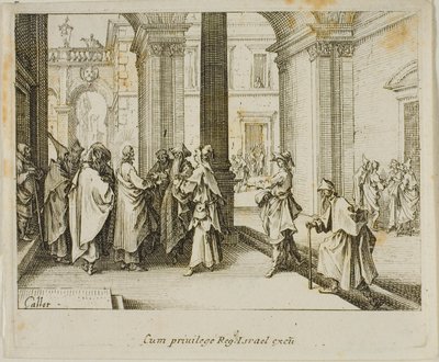 Daň císaři z Nového zákona od Jacques Callot