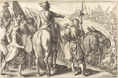 Vojska na pochodu od Jacques Callot