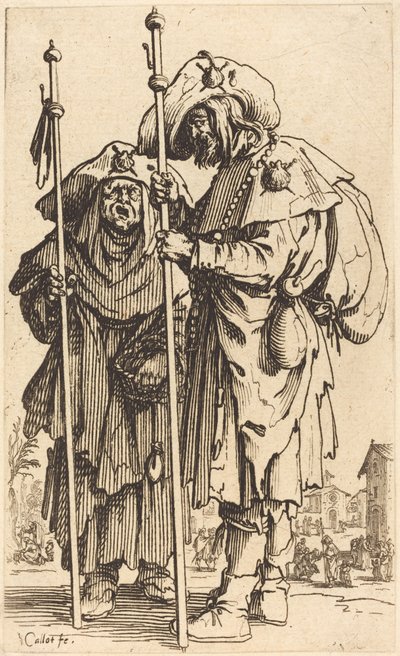 Dva poutníci, c. 1622. od Jacques Callot