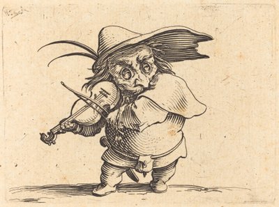 Hráč na housle od Jacques Callot