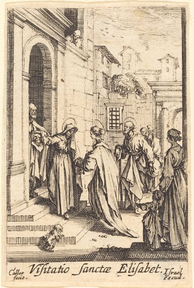 Navštívení, v roce 1630 nebo později. od Jacques Callot