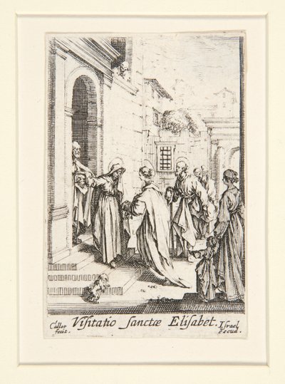 Návštěva, no. 6, ze Života Panny od Jacques Callot