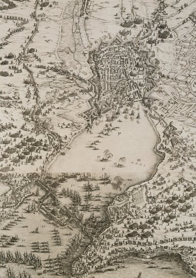 Obléhání La Rochelle ... od Jacques Callot
