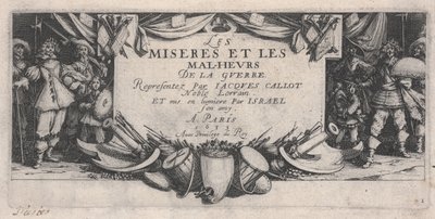 Titulní strana, The Miseries of War od Jacques Callot