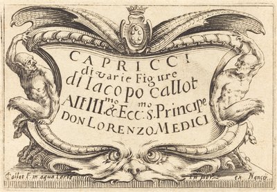 Titulní strana pro "The Capricci" od Jacques Callot