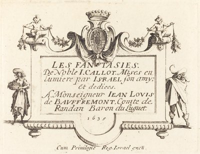 Titulní strana pro "Fantasy" od Jacques Callot