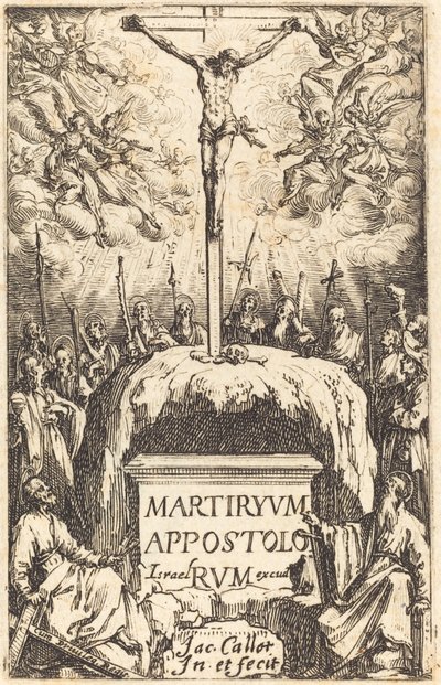 Titulní strana pro „Mučednictví apoštolů“ od Jacques Callot