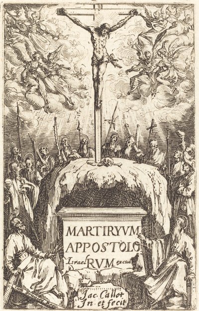 Titulní strana pro „Mučednictví apoštolů“ od Jacques Callot