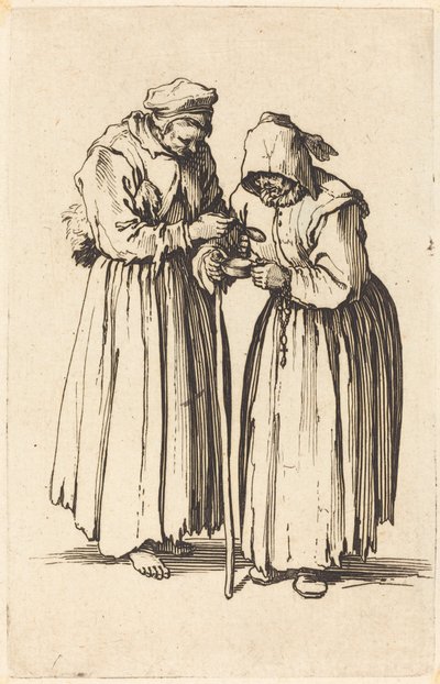 Dvě žebráky, c. 1622. od Jacques Callot