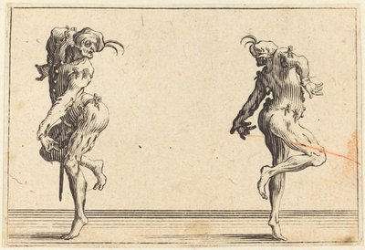 Tančící dva Pantaloony od Jacques Callot