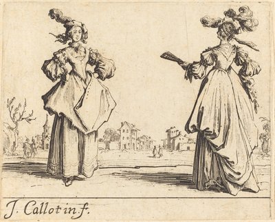 Dvě ženy ze společnosti od Jacques Callot