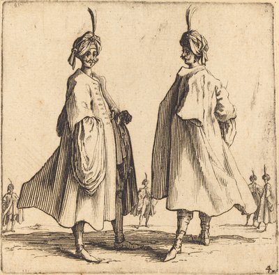 Dva Turci, 1617 a 1621. od Jacques Callot