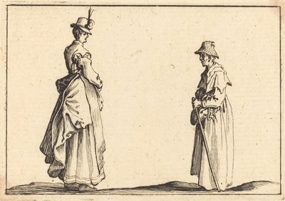 Dvě ženy v profilu od Jacques Callot