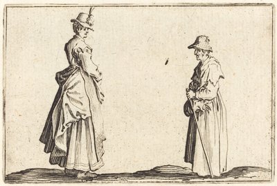 Dvě ženy v profilu od Jacques Callot