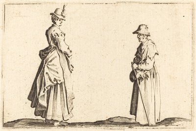 Dvě ženy v profilu, c. 1622. od Jacques Callot