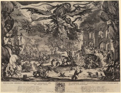 Pokušení svatého Antonína [2: verze, Nancy] od Jacques Callot