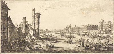 Pohled na Louvre od Jacques Callot