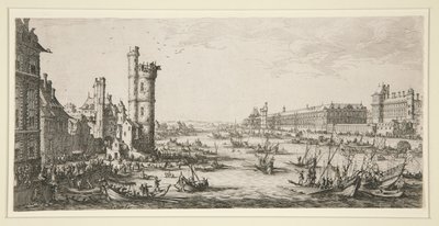 Pohled na Louvre od Jacques Callot