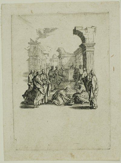 Mytí nohou z knihy Malá vášeň od Jacques Callot