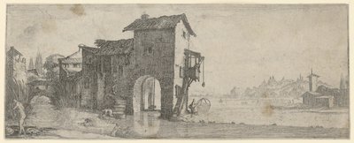 Vodní mlýn od Jacques Callot