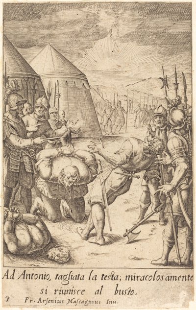 Decapitated od Jacques Callot after Donato Mascagni