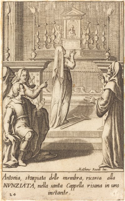 Antonia od Jacques Callot after Matteo Rosselli