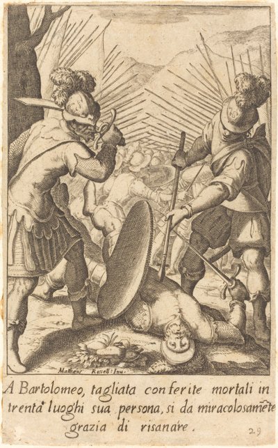 Bartolomeo od Jacques Callot after Matteo Rosselli