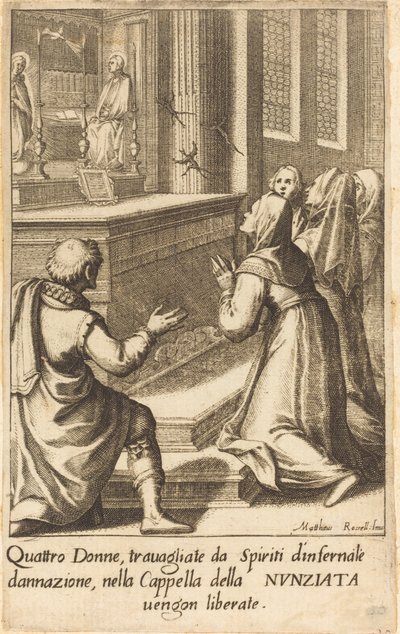 Čtyři ženy od Jacques Callot after Matteo Rosselli