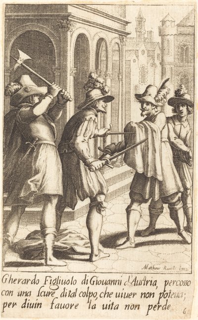 Gherardo od Jacques Callot after Matteo Rosselli