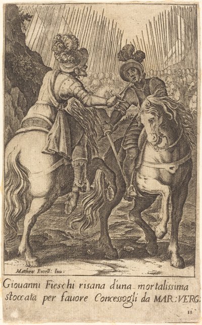 Giovanni Fieschi od Jacques Callot after Matteo Rosselli