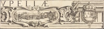 Obležení La Rochelle [3. deska z 16; sada obsahuje 1952.8.97-112] od Jacques Callot and Abraham Bosse