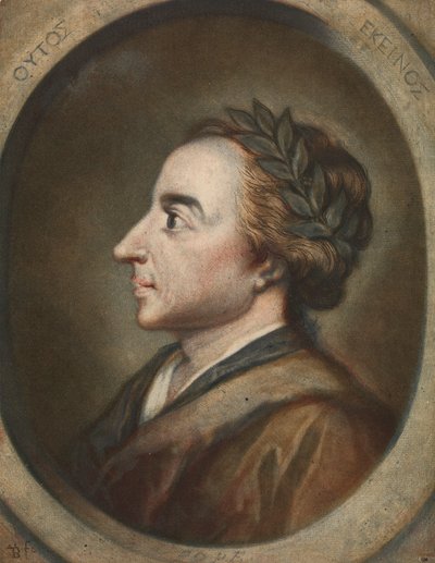 Alexander Pope, básník 1744 od Jacques Christophe Le Blon