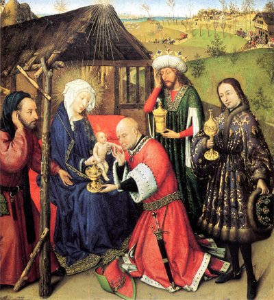 Klanění tří králů, c. 1440 od Jacques Daret