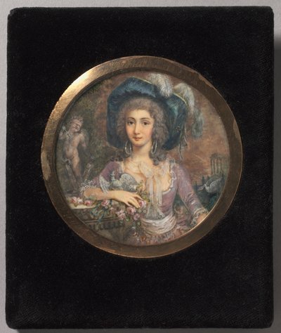 Portrét mademoiselle Colombi, 1788. od Jacques Delusee