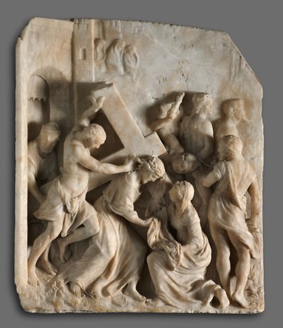 Kristus nese kříž se svatými Šimonem a Veronikou, c. 1545. od Jacques Dubroeucq