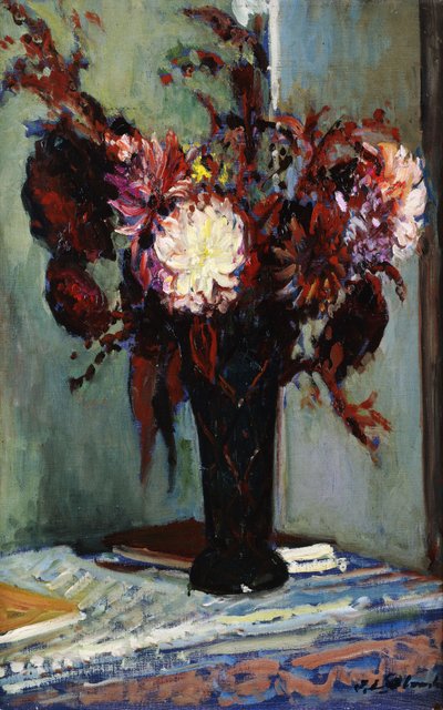 Chryzantémy ve váze, od Jacques-Emile Blanche