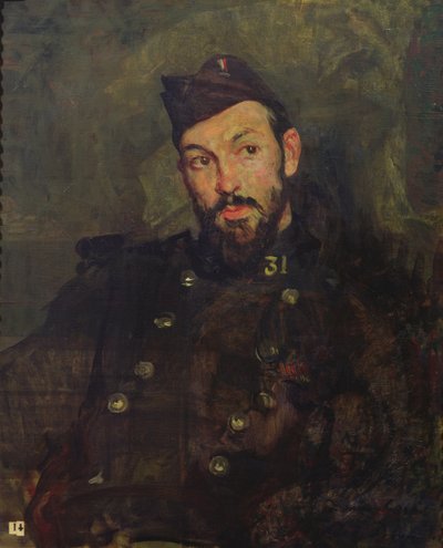 Felicien Cacan v uniformě, 1915 od Jacques-Emile Blanche