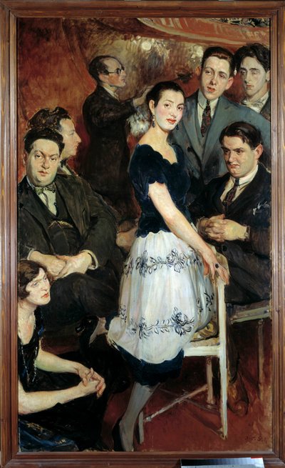 Skupina šesti od Jacques Emile Blanche