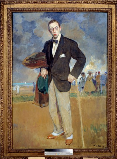 Portrét en pied od Igora Stravinského (Stravinského) (1882-1971), skladatele. Obraz Jacques Emile (Jacques-Emile) Blanche (1861-1942) od Jacques Emile Blanche