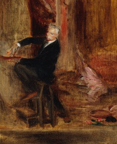 Portrét Julese Chéreta 1836-1933 v jeho ateliéru, 1892. od Jacques-Emile Blanche