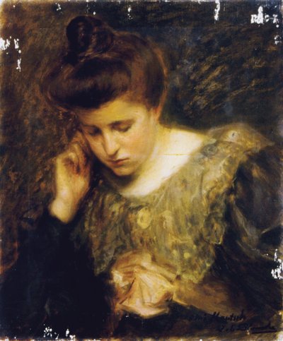 Studie o čtení ženy od Jacques-Emile Blanche