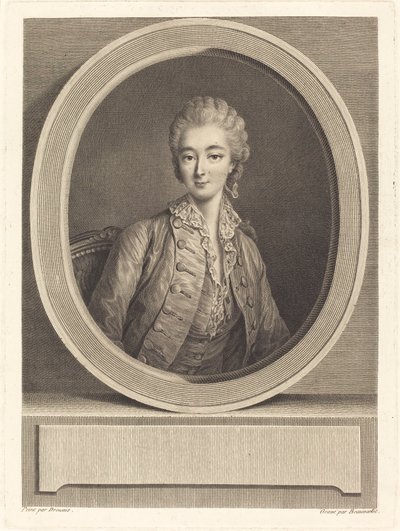 Madame du Barry od Jacques Firmin Beauvarlet after François Hubert Drouais