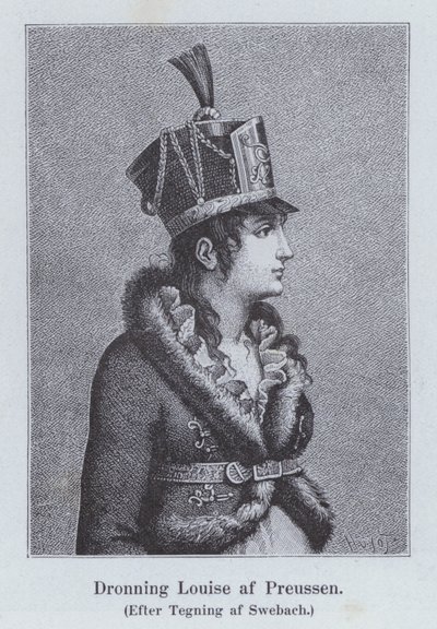 Louise Mecklenburg-Strelitz, královna choť pruského krále Fridricha Viléma III (litho) od Jacques Francois Joseph (after) Swebach
