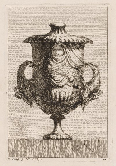 Suita váz: Talíř 12, 1746. od Jacques Francois Joseph Saly