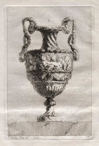 Suita váz: Talíř 23, 1746. od Jacques Francois Joseph Saly