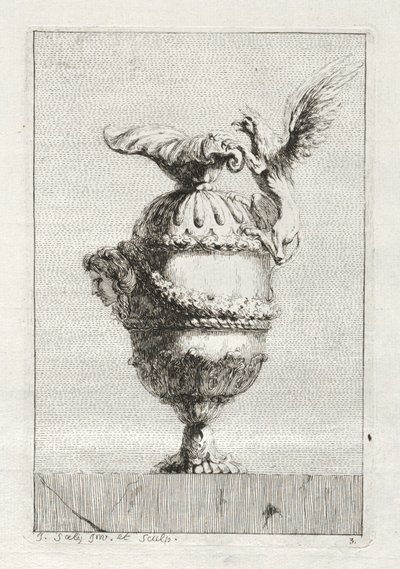 Suita váz: Talíř 3, 1746. od Jacques Francois Joseph Saly