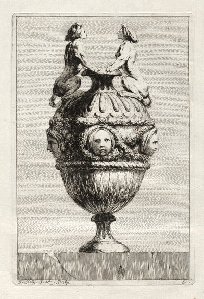 Suita váz: Talíř 5, 1746. od Jacques Francois Joseph Saly