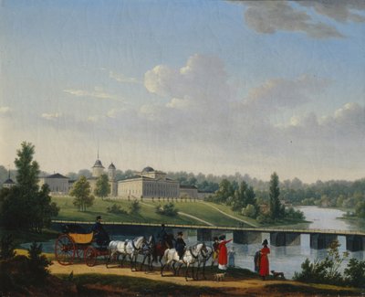 Chůze. The Golitsyns Estate Pekhra-Yakovlevskoye, 1820 od Jacques Francois Joseph Swebach